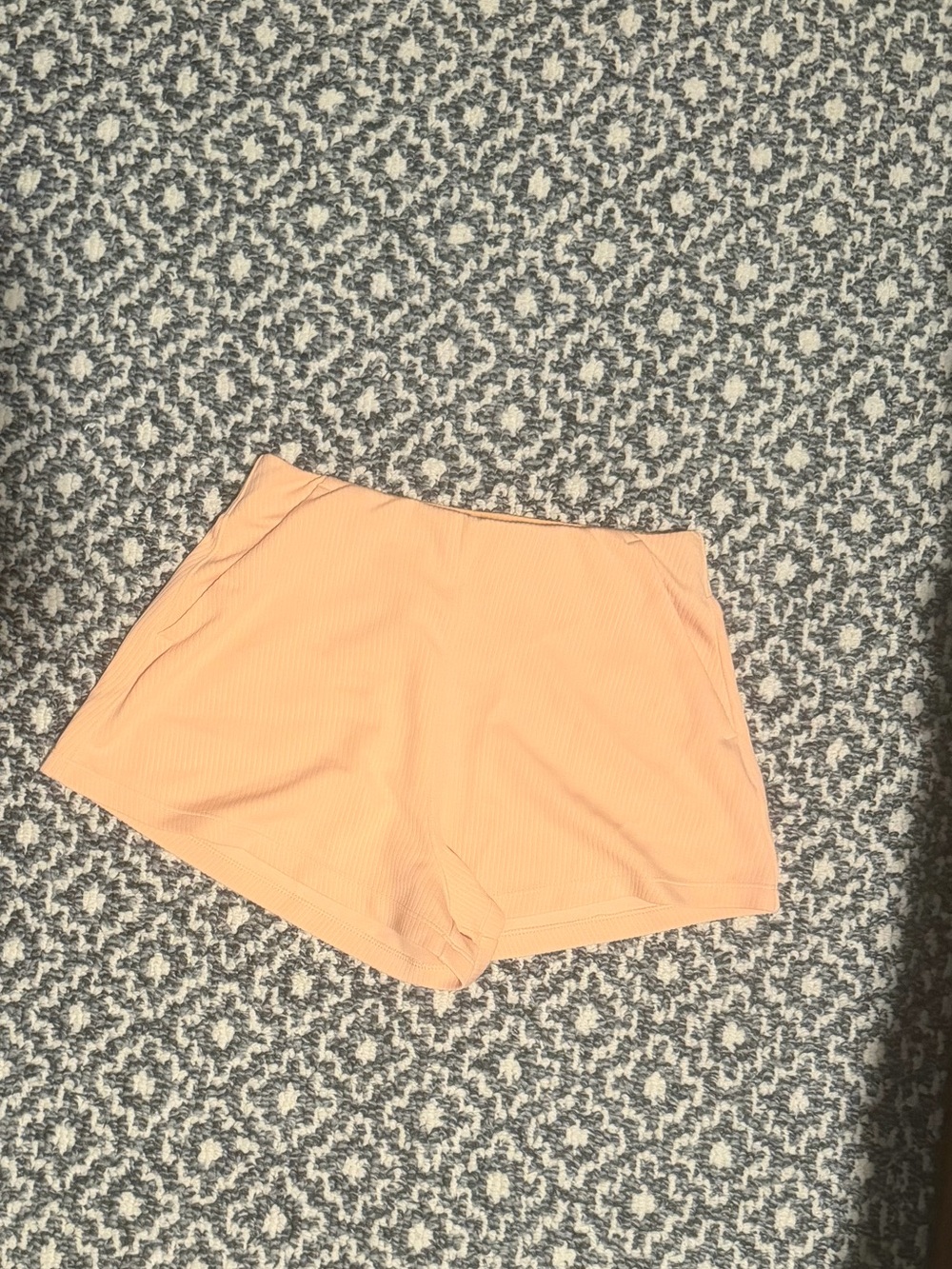 lululemon athletica Peach Ribbed High-Rise Athletic Shorts
